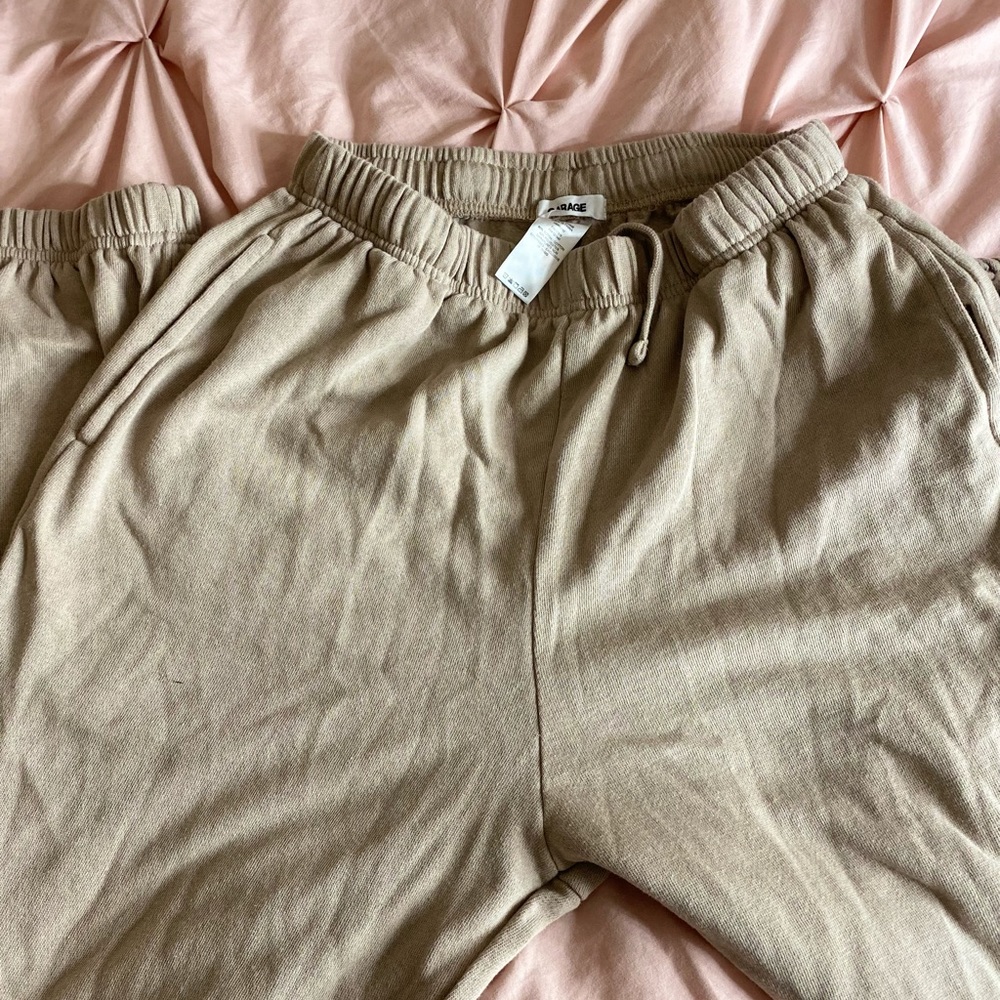 GARAGE tan joggers